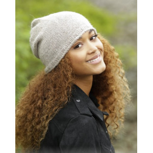 Dakota by DROPS Design - Knitted Hat with Rolling Edge Pattern S - L