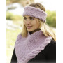 Braided Warmth by DROPS Design - Knitted Head band and Neck Warmer Set Pattern S- L