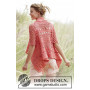 Peach Dream by DROPS Design - Crochet Jacket Pattern Size S - XXXL