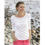 Clara by DROPS Design - Jumper with Lace Pattern Size S - XXXL
