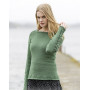 Green Forest by DROPS Design - Knitted Jumper with Raglan Pattern Size S - XXXL
