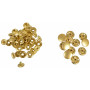 Anorak Non-Sew Press Fasteners Refill 15mm Gold - 12 pcs