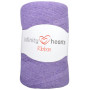 Infinity Hearts Ribbon Fabric Yarn 20 Purple