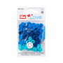 Prym Love Color Snaps Non-Sew Press Fasteners Plastic Star Ø12,4 mm Ass. Blue - 30 pcs