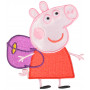 Iron On Mending Peppa Pig with Bag 6,4x7,2cm