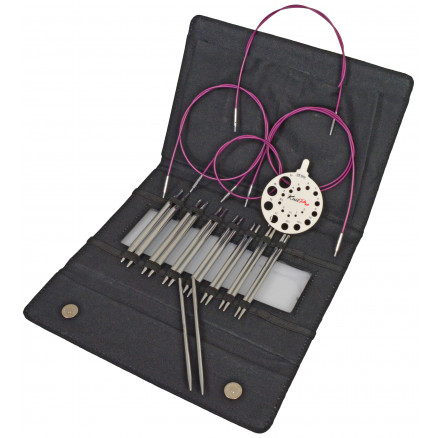 KnitPro Nova Cubics Interchangeable Circular Knitting Needles Set (13c