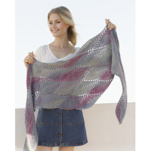 Lamella by DROPS Design - Knitted Shawl Pattern 176x50 cm