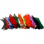 Pipe Cleaners, thickness 5-12 mm, L: 30 cm, 500 mixed, asstd colours