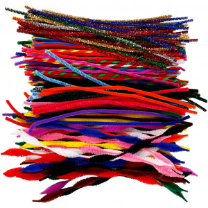Pipe Cleaners, L: 30 cm, 6 mm, Pink, 50 pc