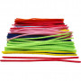 Pipe Cleaners, thickness 6 mm, L: 30 cm, ass. colours - 200 pcs.