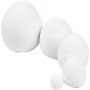 Compressed Cotton Eggs, white, size 12+25+35+40+47 mm, 200 pc/ 1 pack