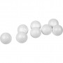 Polystyrene Balls, D: 4 cm, 100 pcs, white