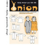 ONION Sewing Pattern Kids 10015 Dress, Leggings & Suit Size 68-86/6-18 mos