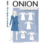 ONION Sewing Pattern Plus 9004 70s Dresses Size XL-5XL