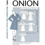 ONION Sewing Pattern Plus 9002 Lapel Collar Shirt Dress Size XL-5XL