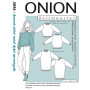 ONION Sewing Pattern 5046 Wide Sleeve Sweatshirt Size XS-XL