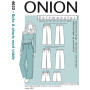 ONION Sewing Pattern 4032 Wide Leg Trouser & Shorts Size 34-48