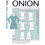 ONION Sewing Pattern 2074 Ruffle Detail Dress Size XS-XL