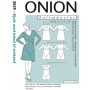 ONION Sewing Pattern 2059 Waistband Dress Size XS-XL