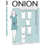 ONION Sewing Pattern 2050 Waterfall Tunic/Top/Dress Size XS-XL