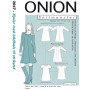 ONION Sewing Pattern 2047 Boat Neck Dresses Size XS-XL