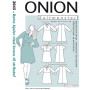 ONION Sewing Pattern 2045 Retro Dresses with Collar Size XS-XL