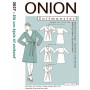 ONION Sewing Pattern 2037 Wrap Dress Size XS-XL