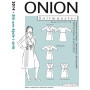 ONION Sewing Pattern 2014 Knit Wrap Dress Size XS-XL