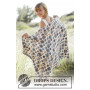 Rocky Path by DROPS Design - Crochet Blanket Small Granny Squares Pattern 135x75 cm