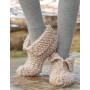 Pixie Dust by DROPS Design - Knitted Slippers in Seed Stitch Pattern size 35/37 - 42/44