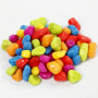 Mosaic stones, bold colours, size 8-10 mm, thickness 5 mm, 8 kg/ 1 pack
