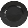 Side Plates, black, D 19 cm, 6 pc/ 1 box