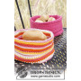 Al Fresco by DROPS Design - Crochet Bread Basket Pattern 20x26 cm