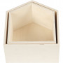 Book boxes, house, H: 22.5+25 cm, depth 12.5 cm, W: 19.5+22.5 cm, 2 pcs./ 1 set