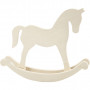 Rocking horse, W: 30 cm, H: 24 cm, 1 pc, plywood