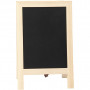 Sandwich blackboard, H: 30 cm, W: 19 cm, 1 pc, pine