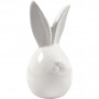 Rabbit, H: 6.7 cm, D: 3.6 cm, 12 pcs, white