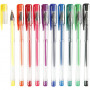 Gel Pens, assorted colours, line 0,8 mm, 10 asstd./ 1 pack