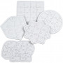 Jigsaw Puzzle, white, size 17-21 cm, 10 pc/ 1 pack