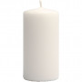 Candles, white, H: 100 mm, D 50 mm, 6 pc/ 1 pack