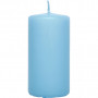 Candles, light blue, H: 100 mm, D 50 mm, 6 pc/ 1 pack