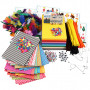 Large Creative Package of Materials and Templates, assorted colours, 1 set