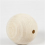 Wooden Bead, D 60 mm, hole size 9 mm, 3 pc/ 1 pack
