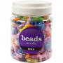 Pony Beads, D: 10 mm, hole size 4.5 mm, 700 ml, asstd colours