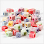 Letter beads, size 6x6 mm, hole size 3 mm, 700 ml/ 1 box, 500 g