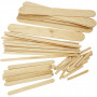 Ice lolly sticks, natural, L: 5,5+11,5+19+20 cm, W: 6+10+25 mm, 4250 pc/ 1 pack