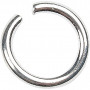 Jump Ring, thickness 1 mm, inner size 5 mm, 400 pcs, silver-plated