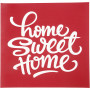 Screen Stencils, home sweet home, 20x22 cm, 1 sheet