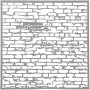Stencil, brick wall, size 30,5x30,5 cm, thickness 0,31 mm, 1 sheet