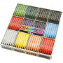 Colortime Wax Crayons, assorted colours, L: 10 cm, thickness 11 mm, 12x24 pc/ 1 pack